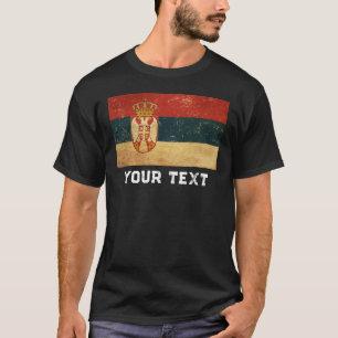 T-shirt Personnaliser le drapeau serbe