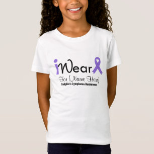 T-Shirt Personnaliser le lymphome de Violet Ribbon Hodgkin