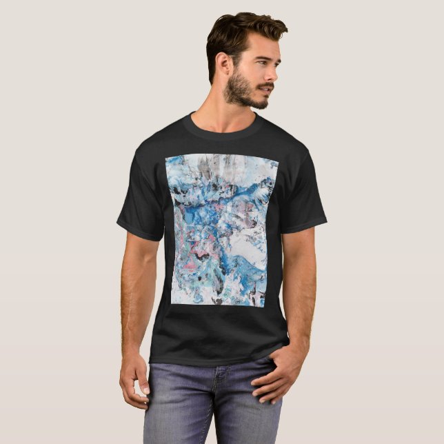 T-shirt Personnaliser le Modèle couleur noire de l'art Abs (Devant entier)
