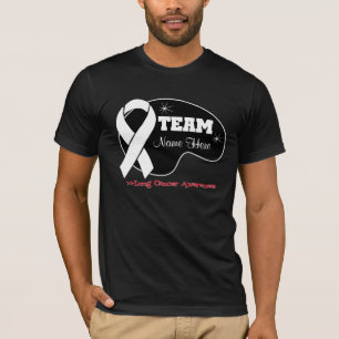 T-shirt Personnaliser le nom de l'équipe - Cancer du poumo