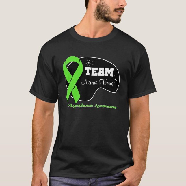 T-shirt Personnaliser le nom de l'équipe - Lymphome (Devant)
