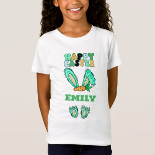 T-Shirt Personnaliser le nom mignon lapin de Pâques