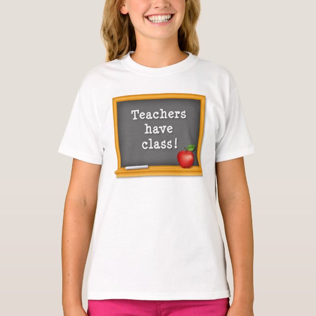 T-shirt Personnaliser Les enseignants de l'Enfant ont une  (Devant)