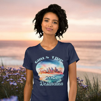 T-shirt Personnaliser les filles Trip Year Destination pla
