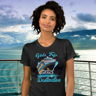 T-shirt Personnaliser les filles Voyage de croisière Année