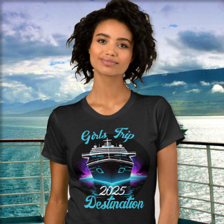 T-shirt Personnaliser les filles Voyage de croisière Année