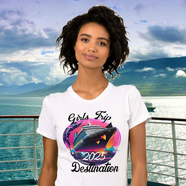 T-shirt Personnaliser les filles Voyage de croisière Année (Créateur téléchargé)
