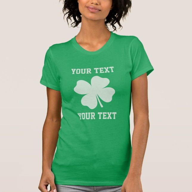 T-shirt Personnaliser Lucky Shamrock (Devant)