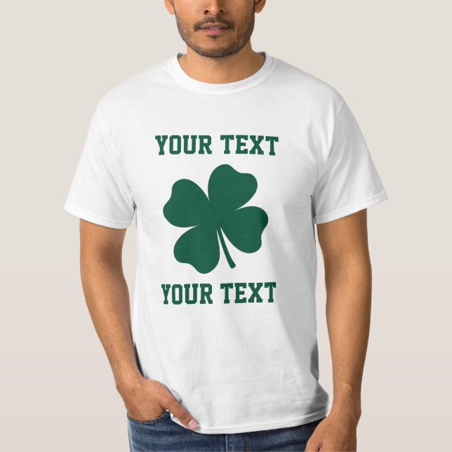 T-shirt Personnaliser Lucky Shamrock (Devant)