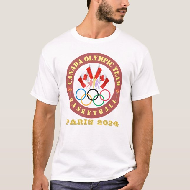 T-shirt Personnaliser pays (p. ex. Canada) Équipe olympiqu (Devant)