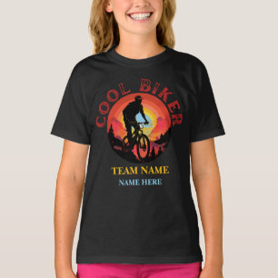 T-shirt Personnaliser Personnaliser Nom Cool Biker Team