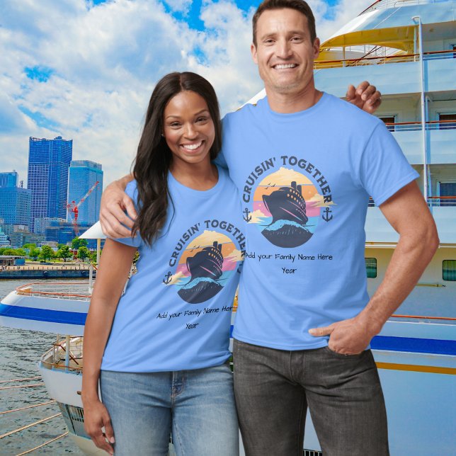 T-shirt Personnaliser pour Family Cruise BLUE Personnalise (customize)