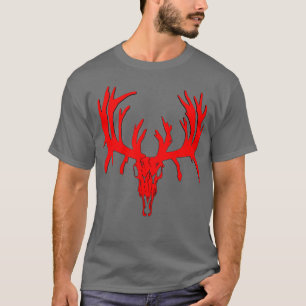 T-shirt Personnaliser rouge de crâne