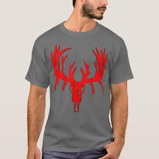 T-shirt Personnaliser rouge de crâne