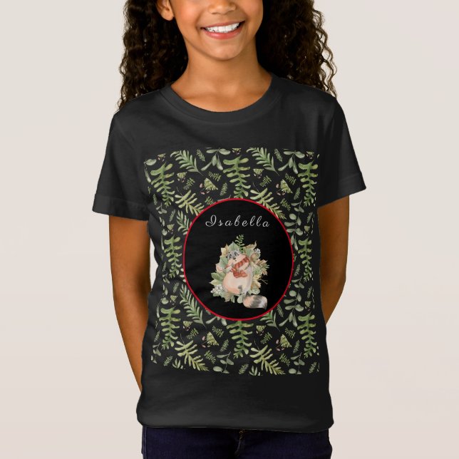 T-Shirt Personnaliser Sleepy Raccoon Texte et couleur (Devant)