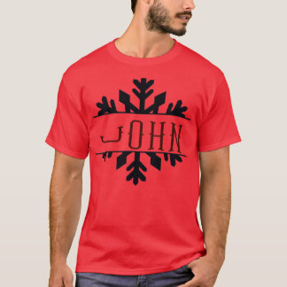 T-shirt Personnaliser Split Monogramme John Nom Cadeau pou