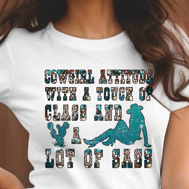 T-shirt Personnaliser sur la cow-girl du Cheval Dorsal (Créateur téléchargé)