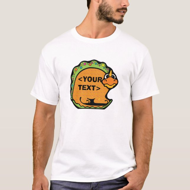 T-shirt Personnaliser un dinosaure, <YOUR TEXT> (Devant)