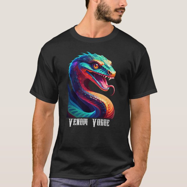 T-shirt Personnaliser Venom Vogue Snake Modifier le nom (Devant)