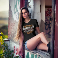 Personnaliser Vintage Moto Route 66 Ailes Femmes