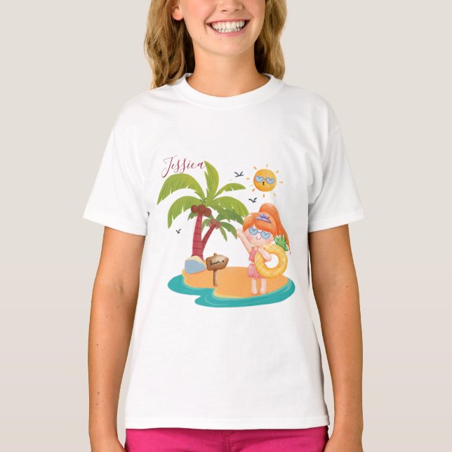 T-shirt Personnaliser votre nom Heure d'été (Devant)