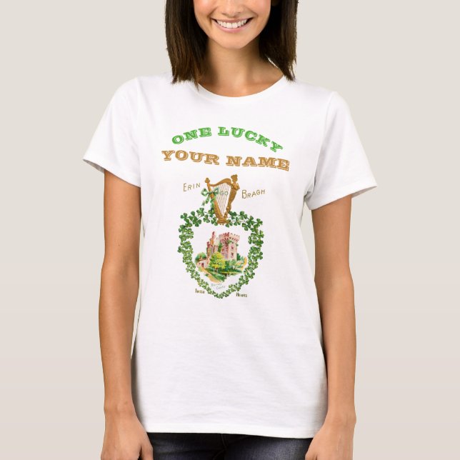 T-shirt Personnaliser Votre Nom Jour de la Saint Patrick B (Devant)