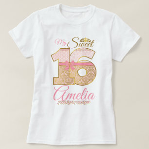 T-shirt Personnaliseur de mon sweet sixteen mon doux 16è