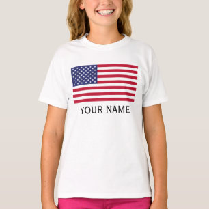 T-shirt Personnalisez avec votre nom USA Etats-Unis