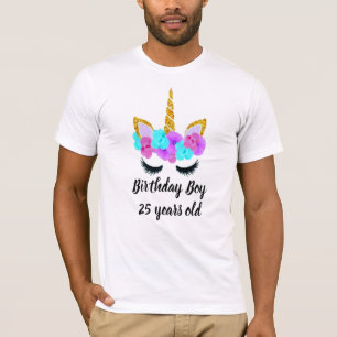 T-shirt Personnalisez cet anniversaire Unicorn personnalis