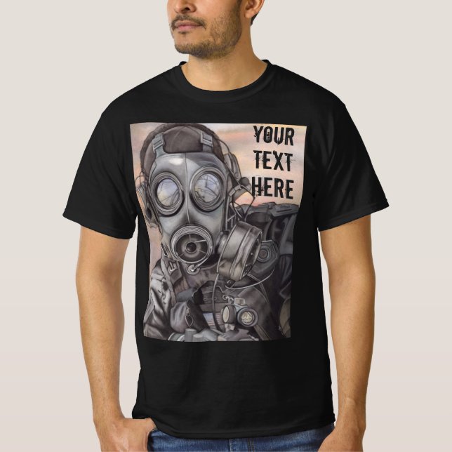 T-shirt Personnalisez cette guerre Prepper Men's (Devant)