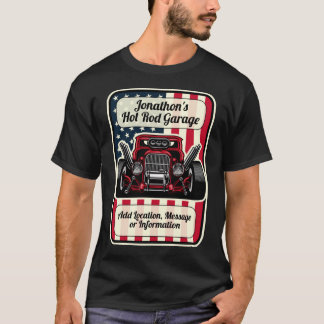 T-shirt Personnalisez Hot Rod Garage Custom Classic Car