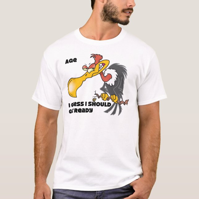 T-shirt Personnalisez l'âge avec Buzzard (Devant)