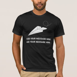 T-shirt Personnalisez-le, avion de papier