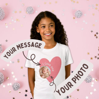 T-Shirt Personnalisez le cadeau bébé avec photo et message