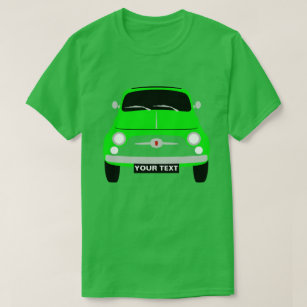 T-shirt Personnalisez le classique Vintage Green Fiat 500