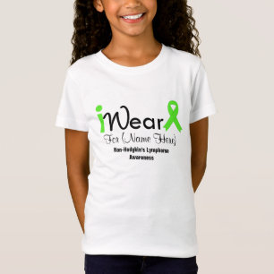 T-Shirt Personnalisez le lymphome non Hodgkinien de vert