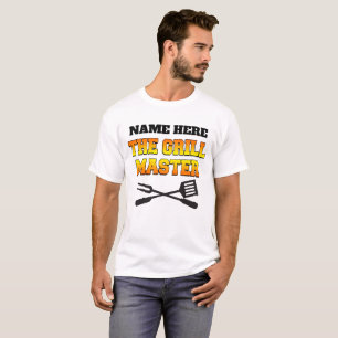 T-shirt Personnalisez le maître de gril
