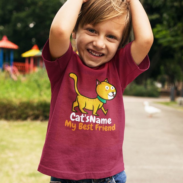 T-shirt Personnalisez le meilleur chat ami (Créateur téléchargé)
