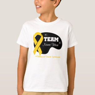 T-shirt Personnalisez le nom d'équipe - Cancer d'enfance