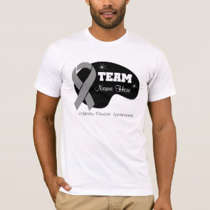 T-shirt Personnalisez le nom d'équipe - cancer du cerveau