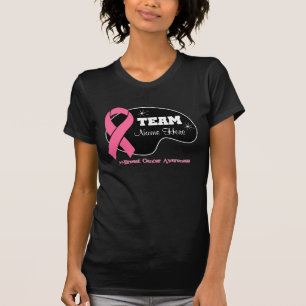 T-shirt Personnalisez le nom d'équipe - cancer du sein