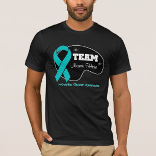 T-shirt Personnalisez le nom d'équipe - Cancer ovarien