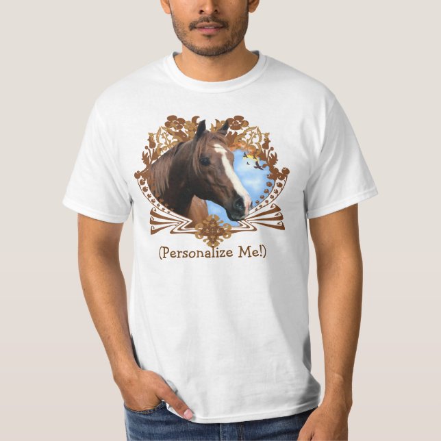 T-shirt Personnalisez un cheval (Devant)