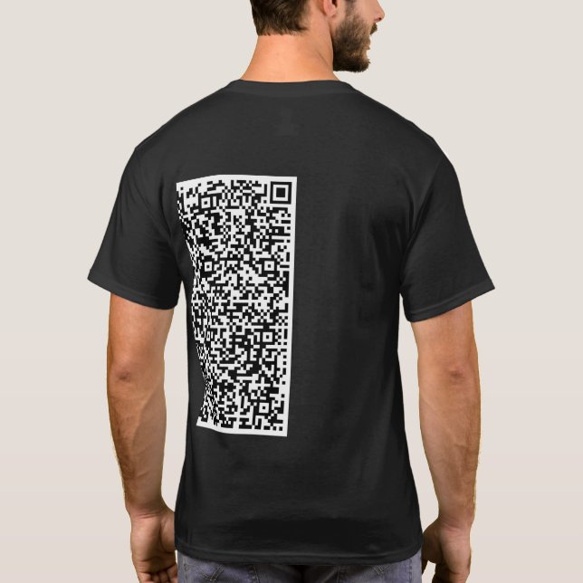 T-shirt Personnalisez vos informations d'analyse de code Q (Dos)