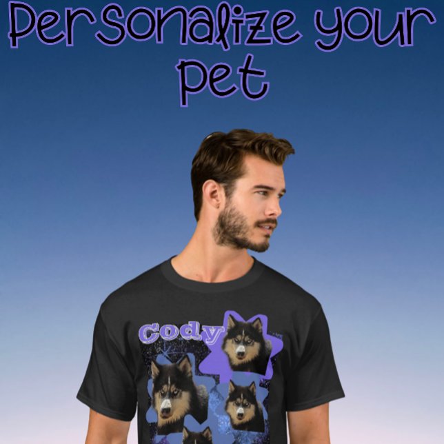 T-shirt Personnalisez votre animal de compagnie aimé One S (Créateur téléchargé)