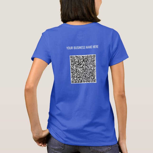 T-shirt Personnalisez votre code QR et votre nom de texte  (Dos)