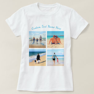 T-shirt Personnalisez votre collection de photos de famill