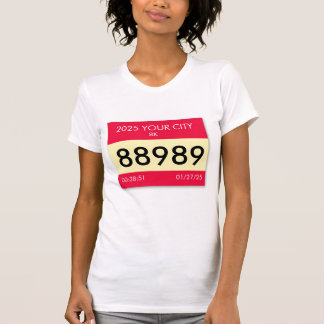 T-shirt Personnalisez votre dossard de course sur un t-shi