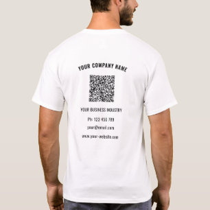 T-shirt Personnalisez votre logo d'entreprise Texte et cod