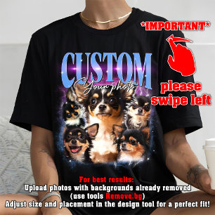 T-shirt PERSONNALISEZ Votre propre animal 90s bootleg vint